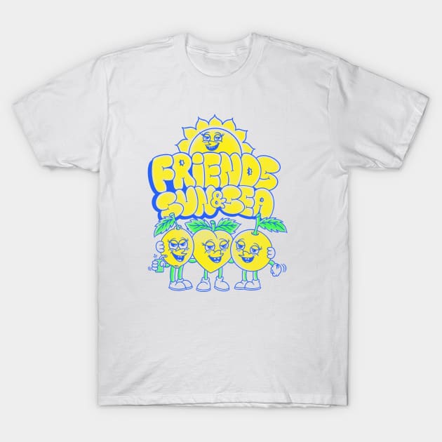 Friends, sun & sea T-Shirt by vladienciso